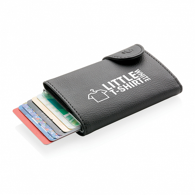 Кошелек с держателем для карт C-Secure RFID, черный с логотипом в Москве заказать по выгодной цене в кибермаркете AvroraStore