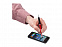 Ручка-стилус шариковая Ziggy синие чернила, красный/черный с логотипом в Москве заказать по выгодной цене в кибермаркете AvroraStore