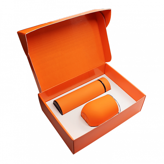 Набор Hot Box C (софт-тач) W, оранжевый с логотипом в Москве заказать по выгодной цене в кибермаркете AvroraStore