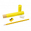 Письменный набор Tubey, карандаш, точилка и ластик, желтый с логотипом в Москве заказать по выгодной цене в кибермаркете AvroraStore