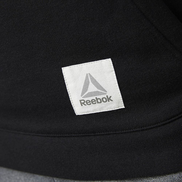 Толстовка мужская Crew Neck, черная с логотипом в Москве заказать по выгодной цене в кибермаркете AvroraStore