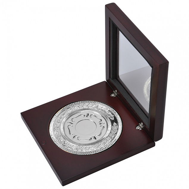 Медаль наградная  "Серебро" с логотипом в Москве заказать по выгодной цене в кибермаркете AvroraStore