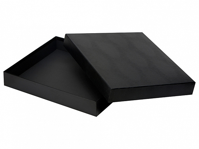 Подарочная коробка 38 х 31,8 х 6, черный с логотипом в Москве заказать по выгодной цене в кибермаркете AvroraStore