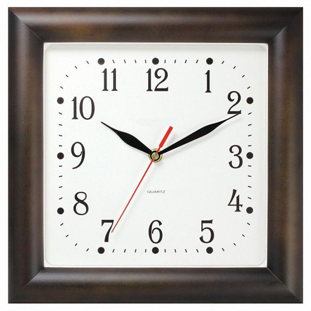 Часы настенные Veldi Square на заказ с логотипом  заказать по выгодной цене в кибермаркете AvroraStore