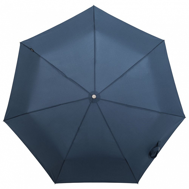 Складной зонт TAKE IT DUO, синий с логотипом в Москве заказать по выгодной цене в кибермаркете AvroraStore