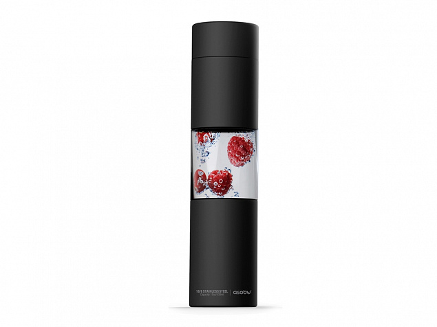 Бутылка для воды FLAVOUR U SEE, 460 мл, черный с логотипом в Москве заказать по выгодной цене в кибермаркете AvroraStore