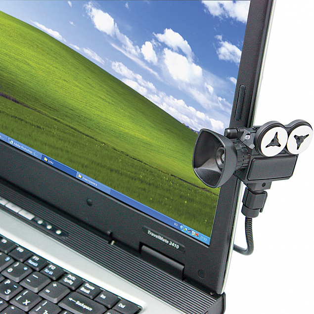 Веб-камера с микрофоном "Мотор!", USB разъем, пластик с логотипом в Москве заказать по выгодной цене в кибермаркете AvroraStore