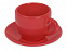 Чайная пара Melissa керамическая, красный (Р) с логотипом в Москве заказать по выгодной цене в кибермаркете AvroraStore