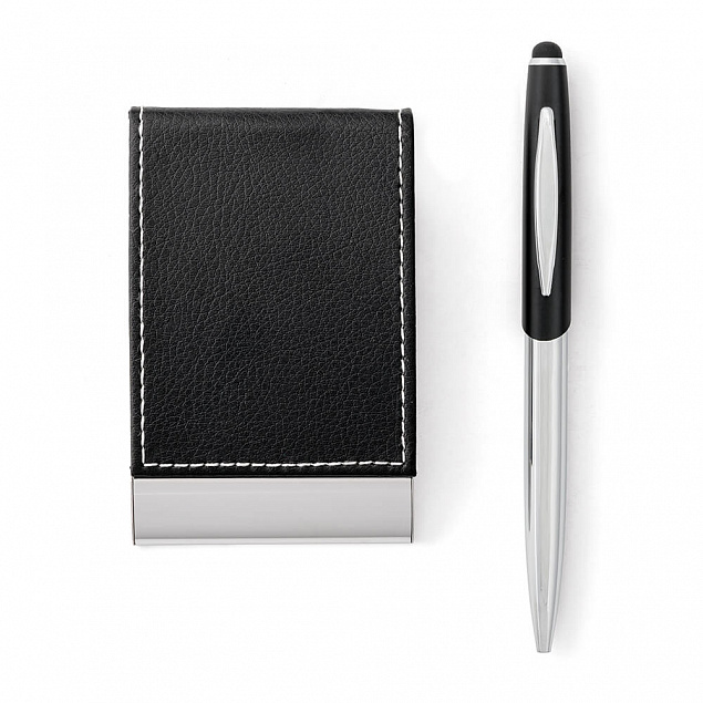 Письменный набор Dallas, ручка и ручка-роллер, серебристый с логотипом в Москве заказать по выгодной цене в кибермаркете AvroraStore