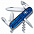 Офицерский нож Spartan 91, прозрачный синий с логотипом  заказать по выгодной цене в кибермаркете AvroraStore