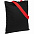 Холщовая сумка BrighTone, черная с красными ручками с логотипом в Москве заказать по выгодной цене в кибермаркете AvroraStore