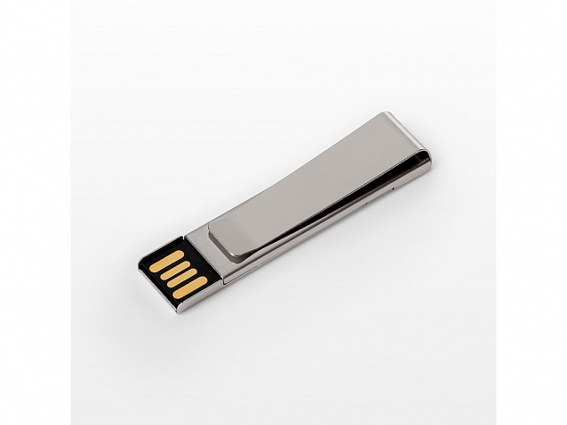 USB 2.0- флешка на 16 Гб «Зажим» с логотипом в Москве заказать по выгодной цене в кибермаркете AvroraStore