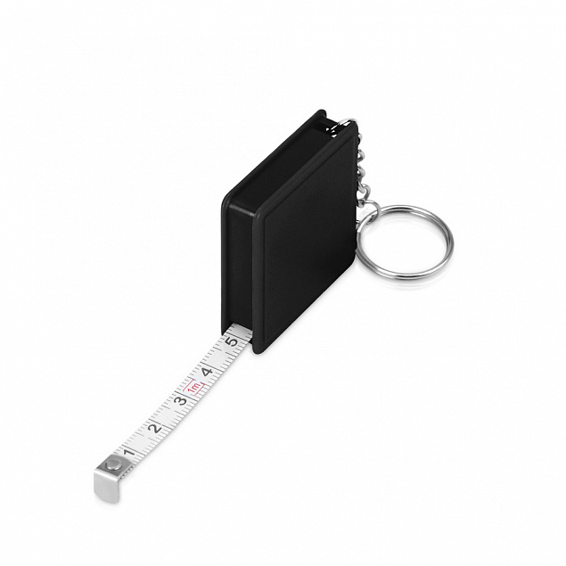 Брелок-рулетка Tape, распродажа, черный с логотипом в Москве заказать по выгодной цене в кибермаркете AvroraStore