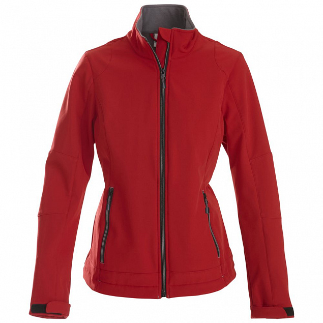 Куртка софтшелл женская TRIAL LADY, красная с логотипом в Москве заказать по выгодной цене в кибермаркете AvroraStore