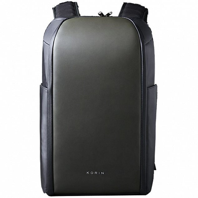 Рюкзак FlipPack, черный с зеленым с логотипом в Москве заказать по выгодной цене в кибермаркете AvroraStore