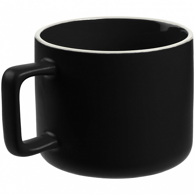 Чашка Fusion, черная с логотипом в Москве заказать по выгодной цене в кибермаркете AvroraStore