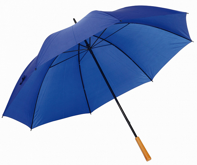 Зонт-трость RAINDROPS, синий с логотипом в Москве заказать по выгодной цене в кибермаркете AvroraStore