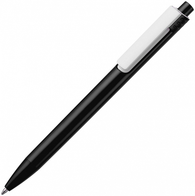Ручка шариковая Rush, черная с логотипом в Москве заказать по выгодной цене в кибермаркете AvroraStore