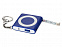 Брелок-рулетка с фонариком. 1 м., синий/белый с логотипом в Москве заказать по выгодной цене в кибермаркете AvroraStore