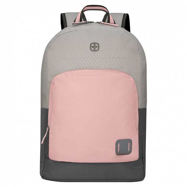 Рюкзак Next Crango, серый с розовым с логотипом в Москве заказать по выгодной цене в кибермаркете AvroraStore