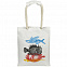 Холщовая сумка с ручками-канатами «Морские обитатели», белая с логотипом в Москве заказать по выгодной цене в кибермаркете AvroraStore