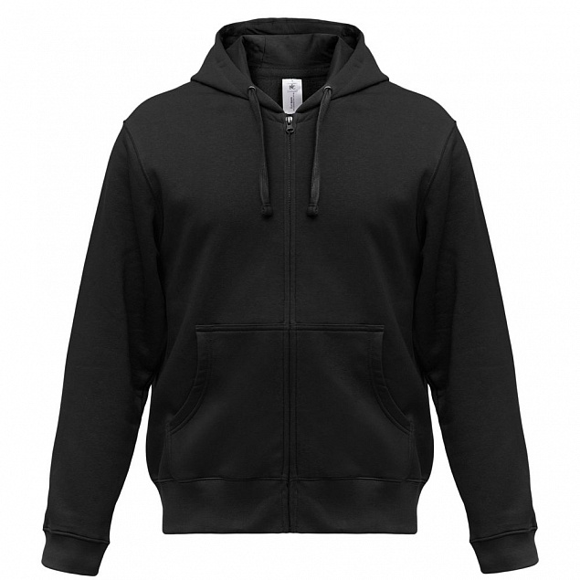 Толстовка мужская Hooded Full Zip черная с логотипом в Москве заказать по выгодной цене в кибермаркете AvroraStore