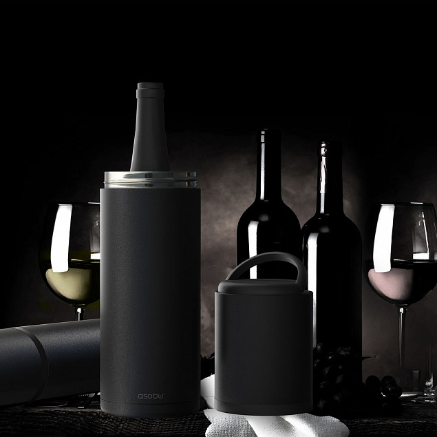 Термофутляр для вина Vin Blanc, черный с логотипом в Москве заказать по выгодной цене в кибермаркете AvroraStore