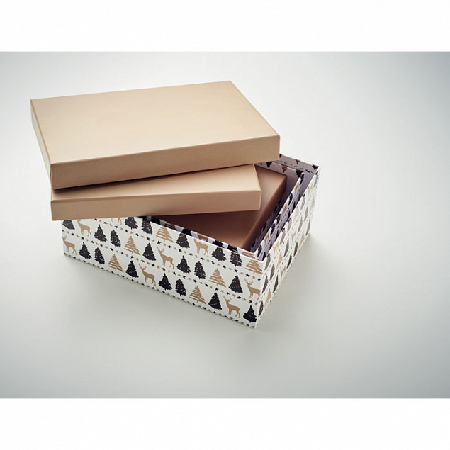 Набор подарочных коробок с логотипом в Москве заказать по выгодной цене в кибермаркете AvroraStore