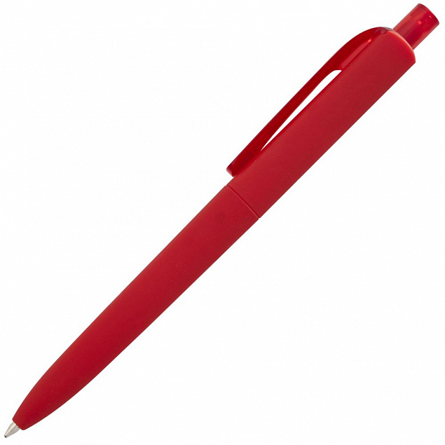 Ручка шариковая Prodir DS8 PRR-Т Soft Touch, красная с логотипом в Москве заказать по выгодной цене в кибермаркете AvroraStore