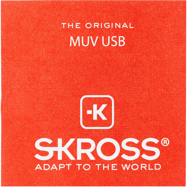 Зарядное устройство S-Kross MUV USB для путешествий, белое с логотипом в Москве заказать по выгодной цене в кибермаркете AvroraStore