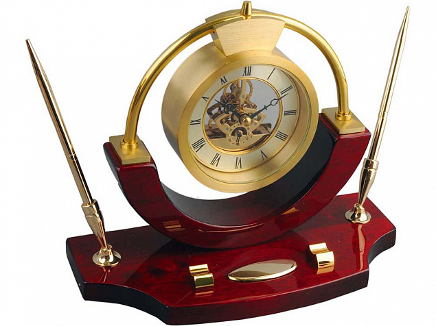 Часы настольные «Люксембург» с логотипом в Москве заказать по выгодной цене в кибермаркете AvroraStore