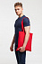 Холщовая сумка Basic 105, красная с логотипом в Москве заказать по выгодной цене в кибермаркете AvroraStore