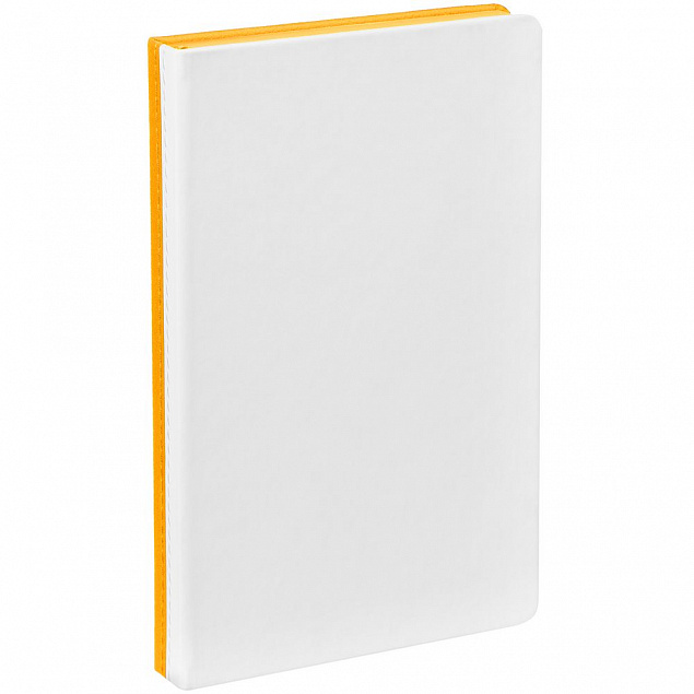 Ежедневник Duplex, недатированный, белый с желтым с логотипом в Москве заказать по выгодной цене в кибермаркете AvroraStore