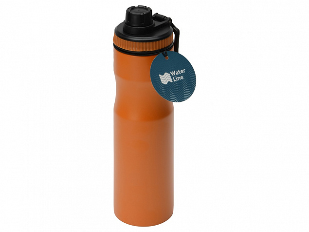 Бутылка для воды Supply Waterline, нерж сталь, 850 мл, оранжевый с логотипом в Москве заказать по выгодной цене в кибермаркете AvroraStore