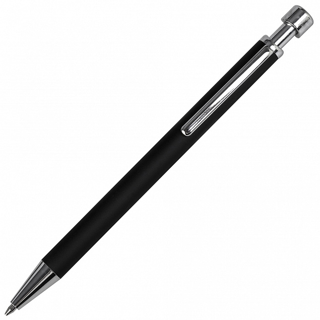 Ручка шариковая Forcer, черная с логотипом в Москве заказать по выгодной цене в кибермаркете AvroraStore