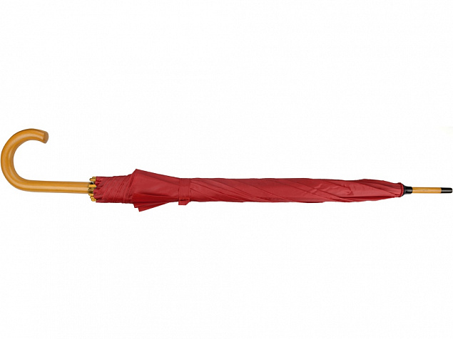 Зонт-трость полуавтоматический с деревянной ручкой с логотипом  заказать по выгодной цене в кибермаркете AvroraStore
