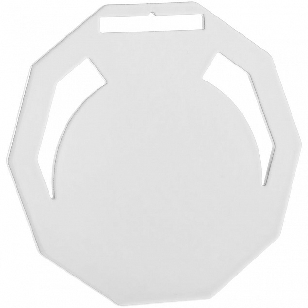 Медаль Steel Deca, белая с логотипом в Москве заказать по выгодной цене в кибермаркете AvroraStore