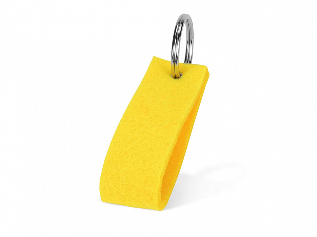 Брелок Войлочный, желтый с логотипом в Москве заказать по выгодной цене в кибермаркете AvroraStore