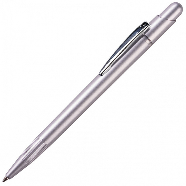 MIR, ручка шариковая с серебристым клипом, серебристый, пластик/металл с логотипом в Москве заказать по выгодной цене в кибермаркете AvroraStore