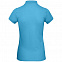 Рубашка поло женская Inspire, бирюзовая с логотипом в Москве заказать по выгодной цене в кибермаркете AvroraStore