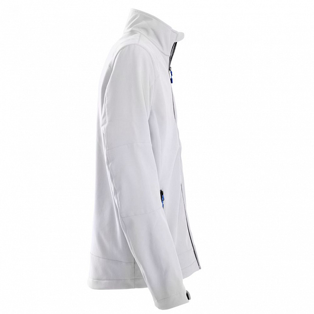 Куртка софтшелл мужская TRIAL, белая с логотипом в Москве заказать по выгодной цене в кибермаркете AvroraStore