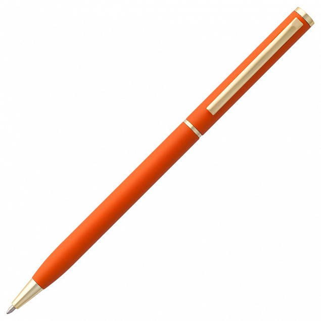 Ручка шариковая Hotel Gold, ver.2, оранжевая с логотипом в Москве заказать по выгодной цене в кибермаркете AvroraStore