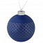 Елочный шар Queen, 10 см, синий с логотипом в Москве заказать по выгодной цене в кибермаркете AvroraStore