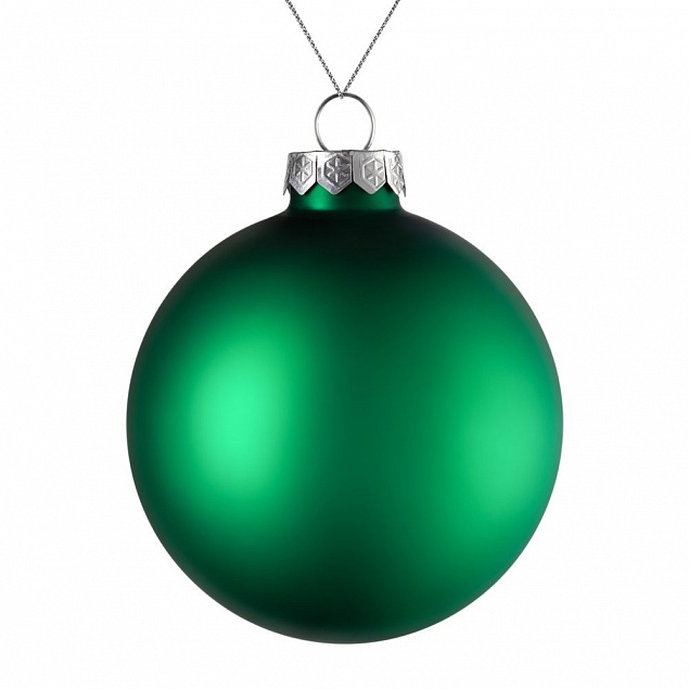 Елочный шар Finery Matt, 10 см, матовый зеленый с логотипом в Москве заказать по выгодной цене в кибермаркете AvroraStore
