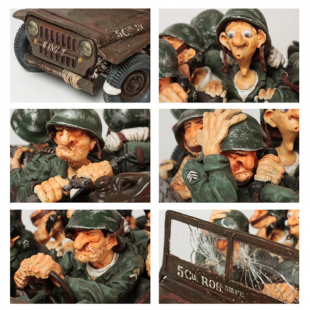 Скульптура "Военный патруль" с логотипом в Москве заказать по выгодной цене в кибермаркете AvroraStore