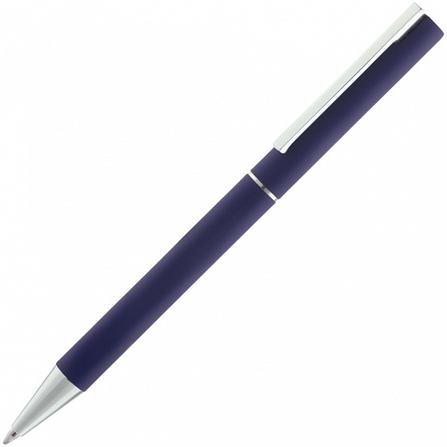 Ручка шариковая Blade Soft Touch, синяя с логотипом в Москве заказать по выгодной цене в кибермаркете AvroraStore