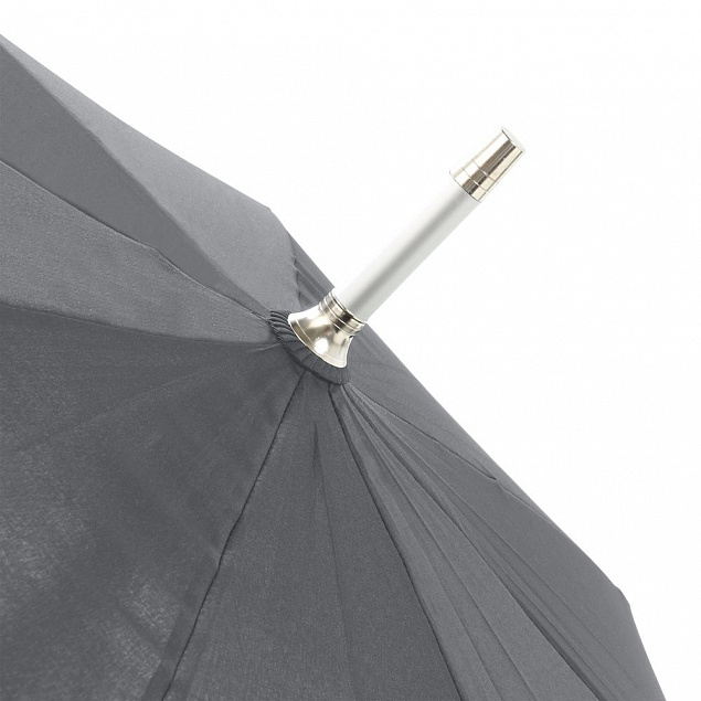 Зонт-трость Alu Golf AC, серый с логотипом в Москве заказать по выгодной цене в кибермаркете AvroraStore