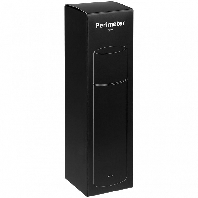 Термос Perimeter, черный с логотипом в Москве заказать по выгодной цене в кибермаркете AvroraStore