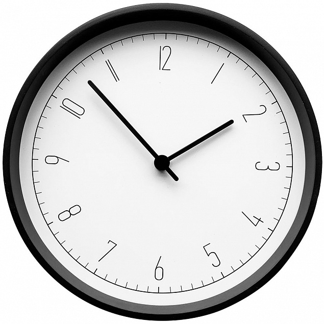Часы настенные Onika, белые с черным с логотипом в Москве заказать по выгодной цене в кибермаркете AvroraStore