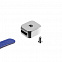 Элемент брелка-конструктора «Хлястик с кольцом и зажимом», синий с логотипом  заказать по выгодной цене в кибермаркете AvroraStore